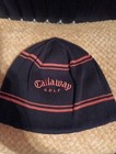Callaway golf Beanie Hat Reversible Winter Warm Knit Black & Orange