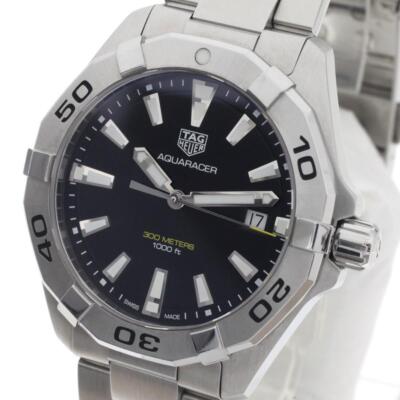 TAG Heuer Aquaracer WBD1110 Date Stainless Steel Quartz Mens Watch