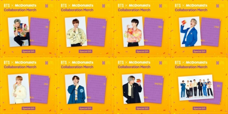 BTS x Mcdonald Official Pre order Benefit Photo card | eBay