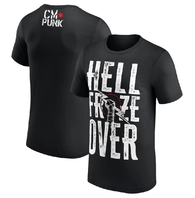 WWE CM Punk Hell Froze Over T-Shirt - Black #2