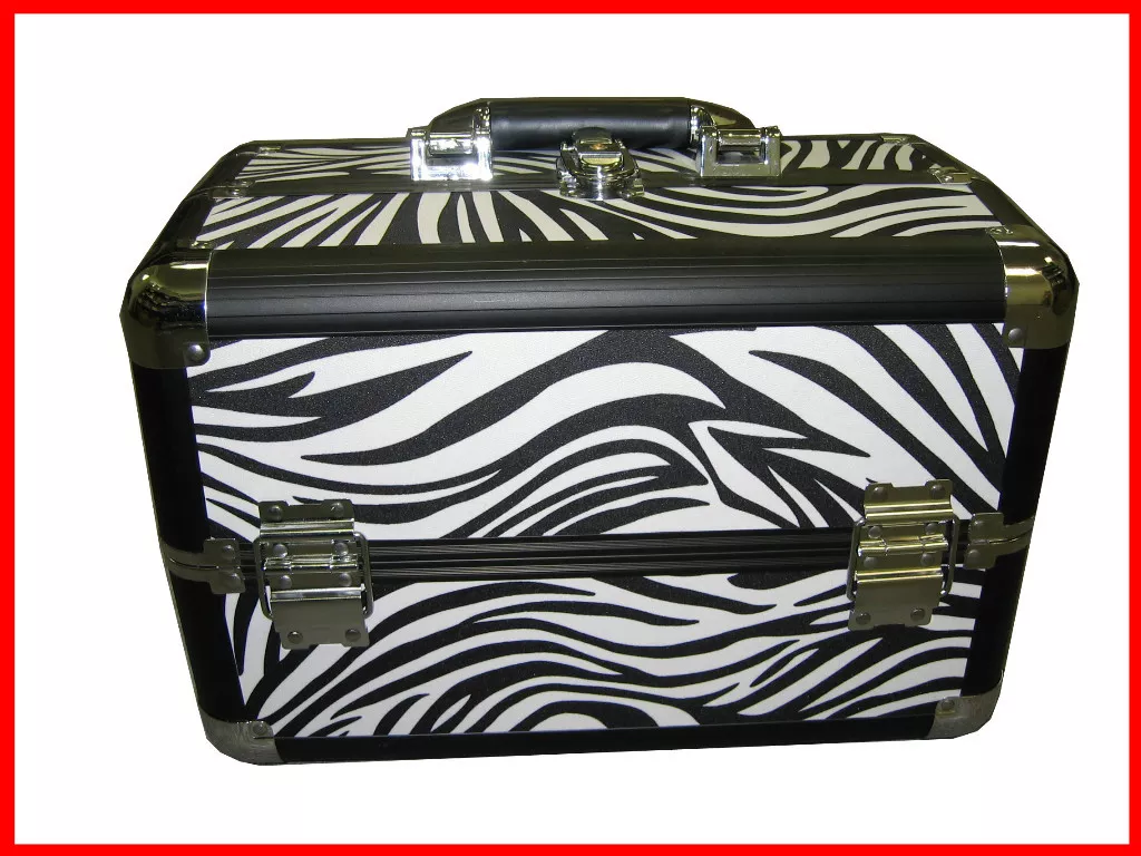 Zebra Makeup Train Case All Purpose