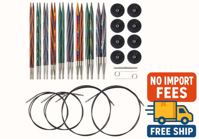 Knit Picks Options Wood Interchangeable Knitting Needle Set US 4-11 Mosaic