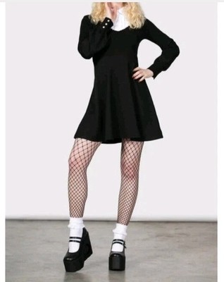 Killstar Bethany Brutal Woman's Dress Black Gothic Alternative Sz Large 