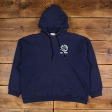 Hanes Lifeguard Hoodie Sweatshirt XL Mens Oyster Bay Graphic Streetwear Blue