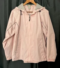 10,000 Ft Above Sea Level Women’s Wind Breaker Rain Jacket W/Adj Hood Size M