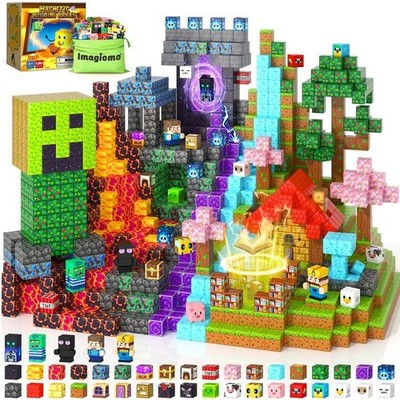 Magnetic Building Blocks 500PCS Educational STEM Toys Storage Box Kids 4-8 Ages