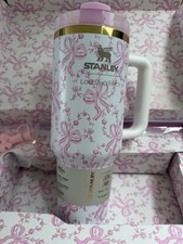 Stanley x LoveShackFancy Quencher Tumbler 40oz - Pink Bow Floral Limited Edition