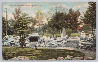 West End Park Birmingham Alabama AL Vintage Postcard