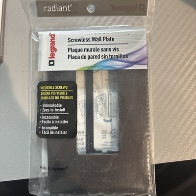 Legrand radiant  RWP26W One-Gang Screwless Wall Plate - Dark Bronze