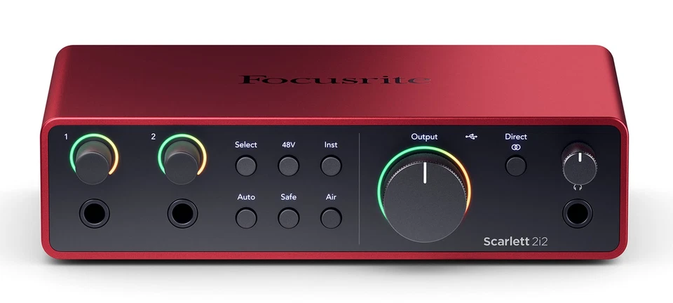 Focusrite Scarlett 2i2 4th Gen Studio Recording USB Audio Interface+Software - Image 2 of 4