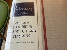 Brand New Luxurious Ready to hang  Curtains 167  x137 cm  Pencil pleats.