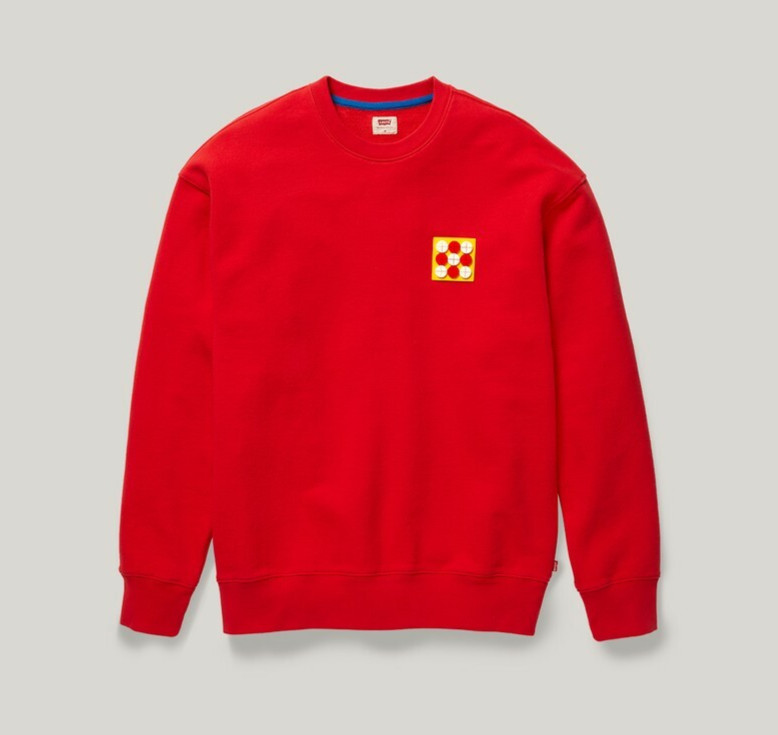 LEGO Group X Levi's Limited Edition Men’s Relaxed Crewneck Sweatshirt RARE NEW M