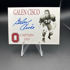 2004-09 TK LEGACY OHIO STATE BUCKEYES Galen Cisco CAPTAINS AUTOGRAPH #C20 /150