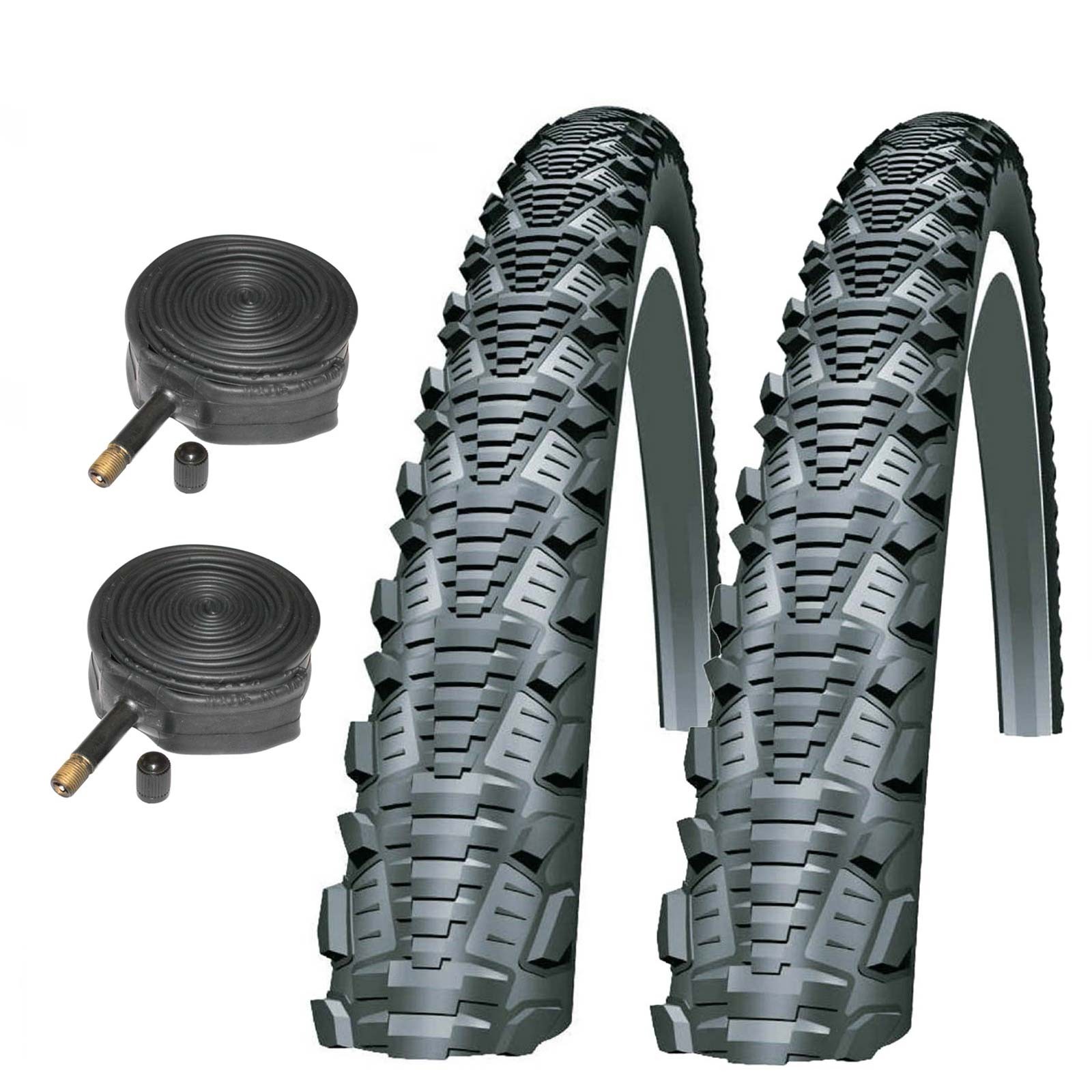 700c Bike Tyre Schwalbe CX Comp 700x35C Cyclocross With Schrader Tubes (1 Pair)