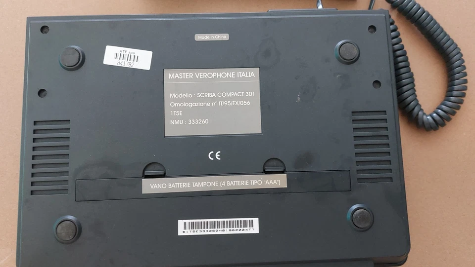 Telefono-Fax-Segreteria, Scriba Compact 301 della Insip Telecom Italia con omolo - Immagine 4 di 4