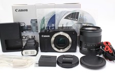 Canon EOS M Camera Kit with EF-M 18-55mm Lens and Flash Excellent Condition