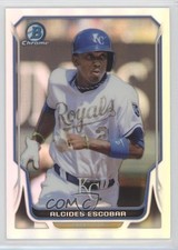 2014 Bowman Chrome Refractor 102/500 Alcides Escobar #207 0l2