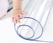 Small Office Desk Protector Mat Clear Table Protector Plastic Table Cloths PVC N