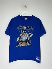 Vintage 90s Orlando Magic T-Shirt Wizard Mascot Graphic Tee NBA Basketball USA