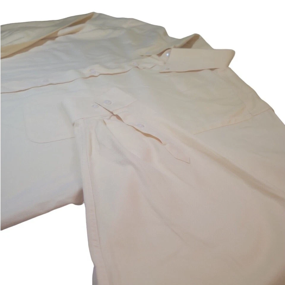 Camisa Bobby Jones Collection XL 17.5 Amarilla Manga Larga Algodón Tejida Italia Usada en Excelente Condición Foto 2 de 4