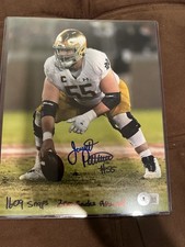 Jarrett Patterson Signed 8x10 Notre Dame W/ Inscription Read Description