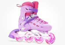Sway Inline Skates 4 Size L Adjustable Youth  Adult 4-7 All Wheels Light Up.D1