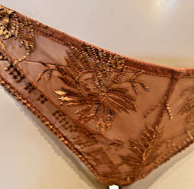 NEW Aubade Half Cup Bra 36D Tanga SMALL Rules of Attraction Golden Shadow  $268