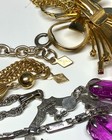 Vintage Lot 5 SARAH CO  Gold Silver Bead  Dangle Rhinestone Pendant Necklaces — photo 5