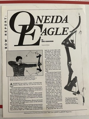 Oneida Eagle Bow Report # 2