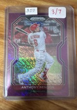2021 Panini Prizm - Tier III Anthony Rendon #245 Purple Shimmer Prizm /7