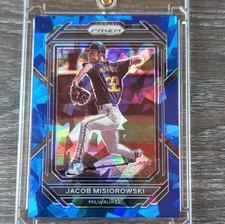 2023 Panini Prizm Baseball Jacob Misiorowski #108 - Blue Ice Prizm SP RC