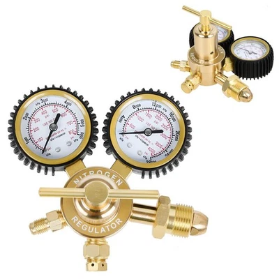 AOMINOHOMA Nitrogen Regulator 0-800 PSI CGA580 Inlet GAS Bottle Pressure Flow Regulator US
