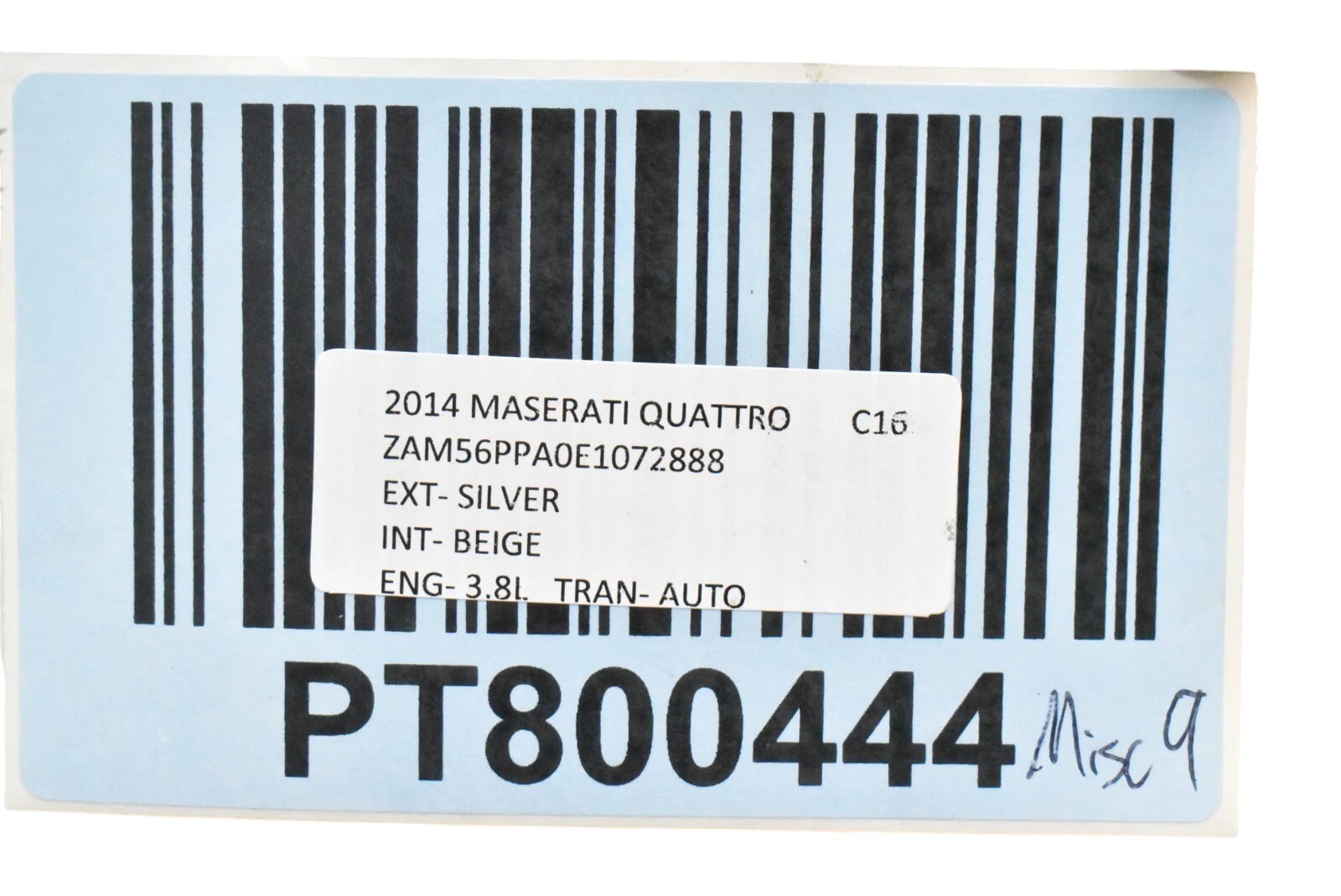 14-17 Maserati Quattroporte S Q4 Front Turbo Charger Assembly 297712 OEM