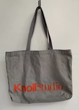 Rare KnollStudio Herman Miller Grey Tote Canvas Bag Furniture Designer Promo