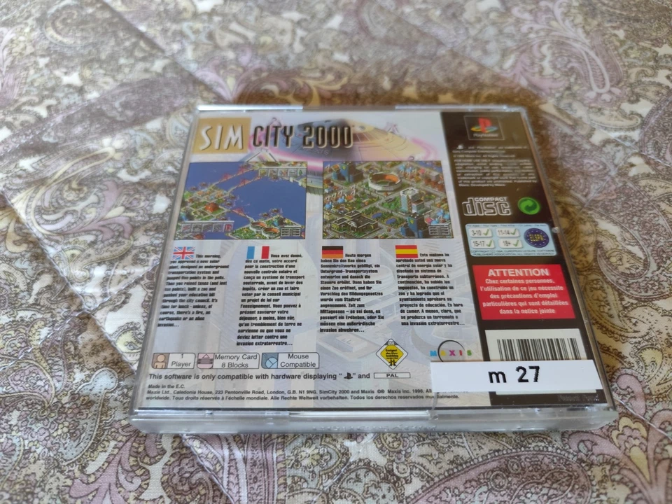 SIMCITY 2000 per SONY PS1, PSX, PAL EUROPA MULTILINGUA, ECCELLENTE E COMPLETO  - Immagine 2 di 4