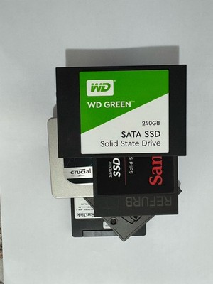 10 x verschiedene Marken SSD 240GB | 256GB 2,5 SATA Solid State Drive Bulk Restposten PC