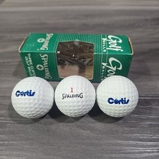 Vintage New With Box Spalding Custom Golf Balls Pack of Three