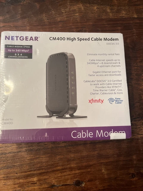 Netgear CM 400 Cable Modem Haute Vitesse Nouveau scellé