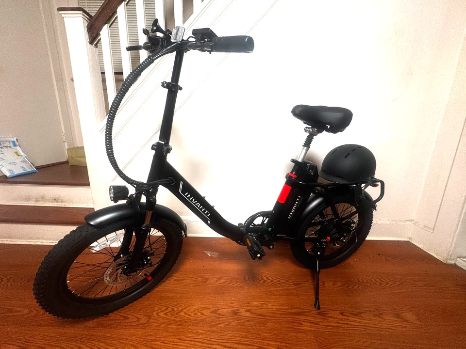 INVANTI Folding Electric Bike 900W Peak 20" 48V Commuter E Bikes 45Miles 20MPH - Image 3 of 4