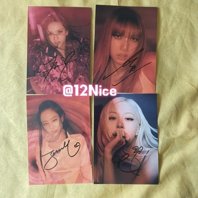 BLACKPINK ROSE JENNIE JISOO LISA PHOTO AUTOGRAPHED PICTURE DEADLINE 4*6 2026B #N