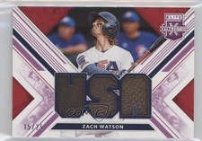 2019 Panini Elite Extra Edition Purple 15/25 Zach Watson #USA-ZW 0ar