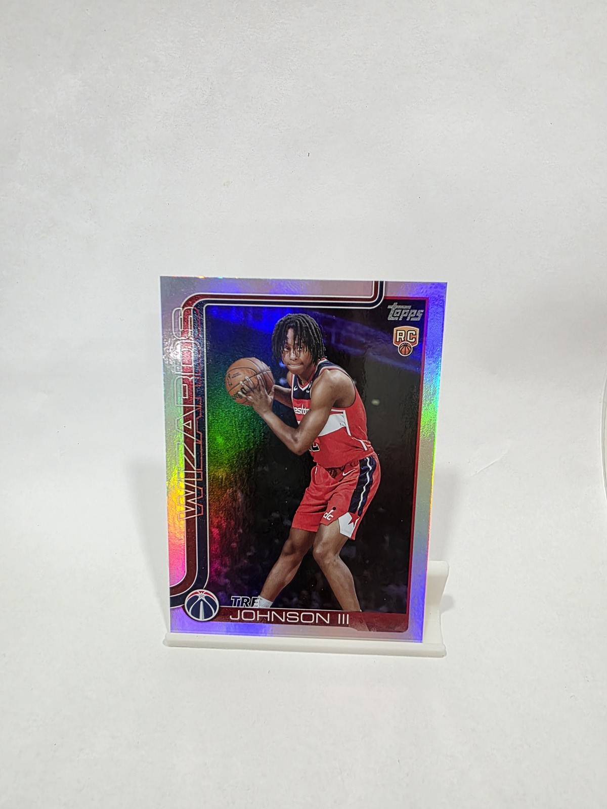 2025-26 Topps #206 Tre Johnson III Holo Foil