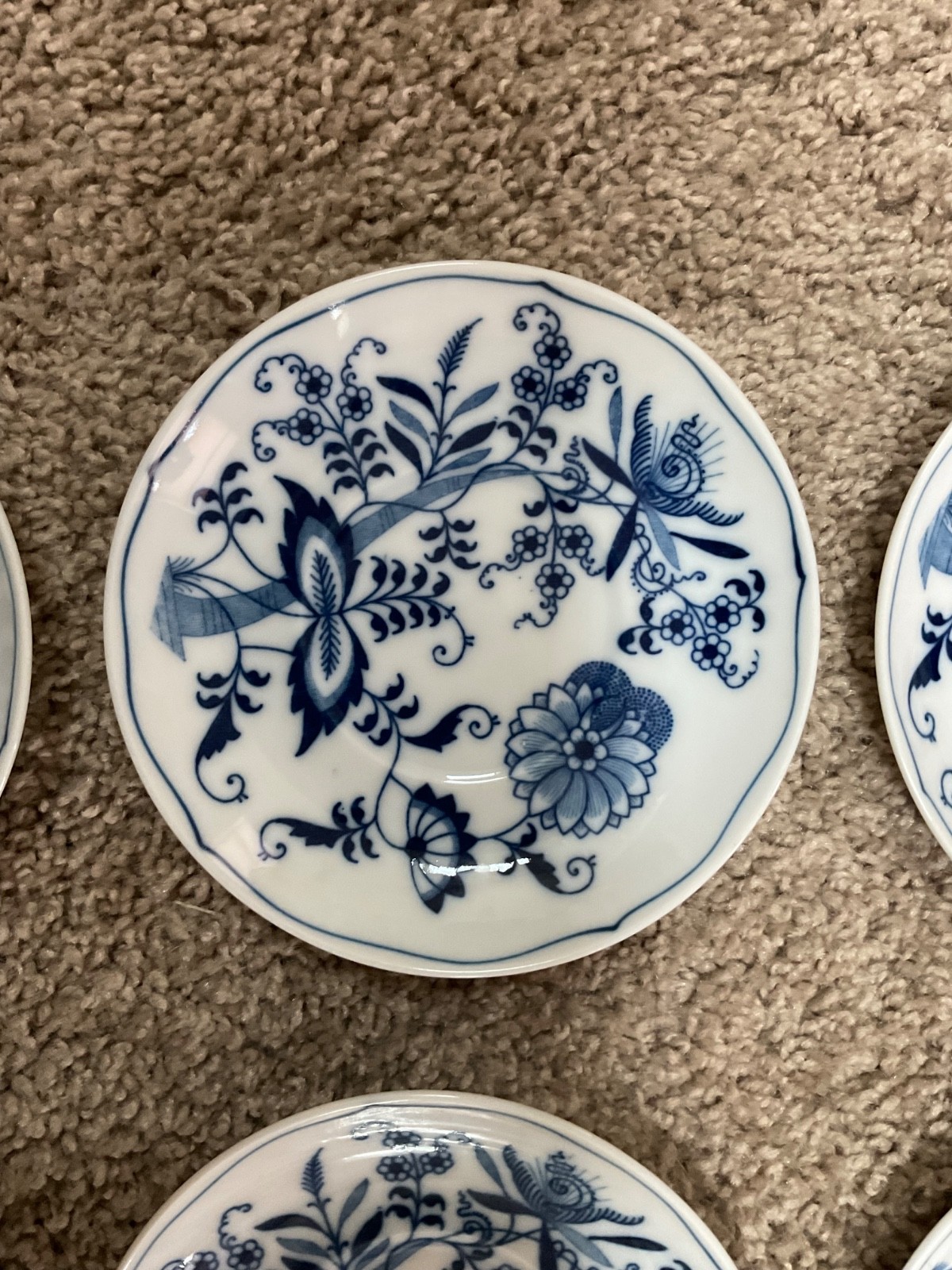 Blue Danube Set of 6 Cups & Saucers 3.25 Inch, Free Shipping