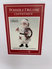 Department 56 Possible Dreams Santa Red Birds And Berries