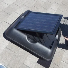 Solar Royal Attic Fan, 35 Watt, 1825 CFM, Vent, Monocrystaline Panel