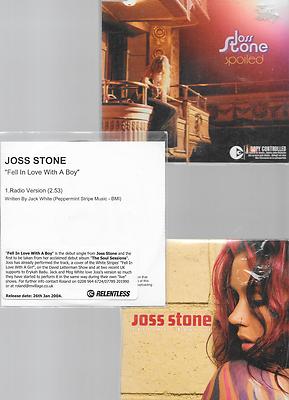 5 x JOSS STONE Fell In Love With y + tell me + spoiled +  you had + right to CDs