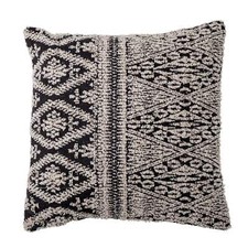 Diamond Monochrome Cushion - Black & Natural - Scandinavian Design - 45 x 45cm (