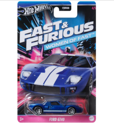 2024 Hot Wheels Fast & Furious Women of Fast Ford GT40 #4 Blue