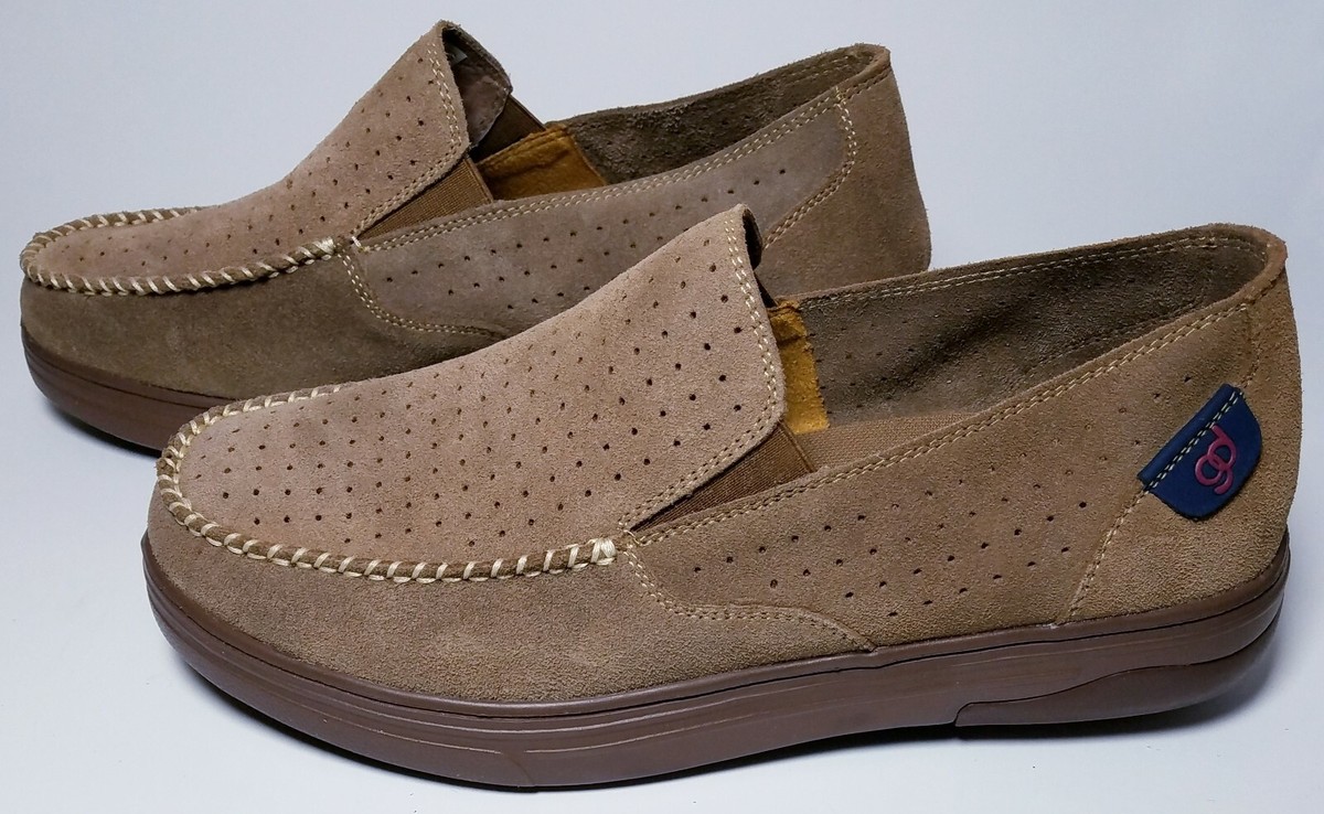 Gravity Defyer Carmel Brown Slip On Suede Leather Loafers Mens Size 9.5 NEW Stride Loafers in Earth Glove Suede Caramel Sole – Baudoin  main image 4