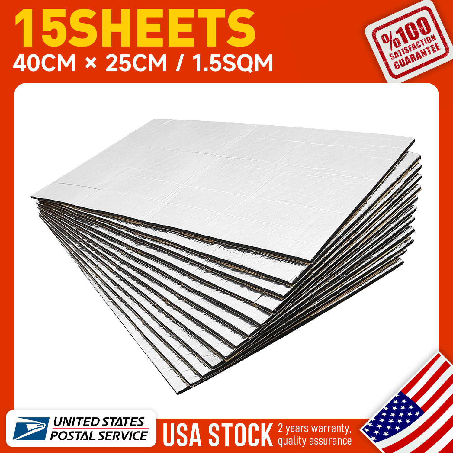 Durable New Car Floor Sound Deadener Heat Shield Insulation Noise Reduce Mat